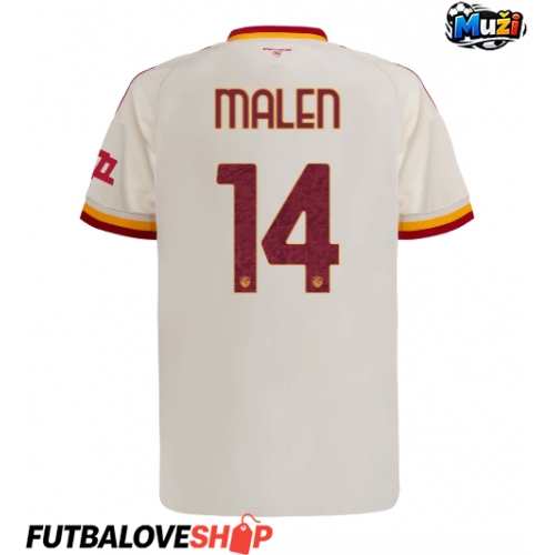 Dres AS Roma Donyell Malen #14 Preč 2026-27 Krátky Rukáv